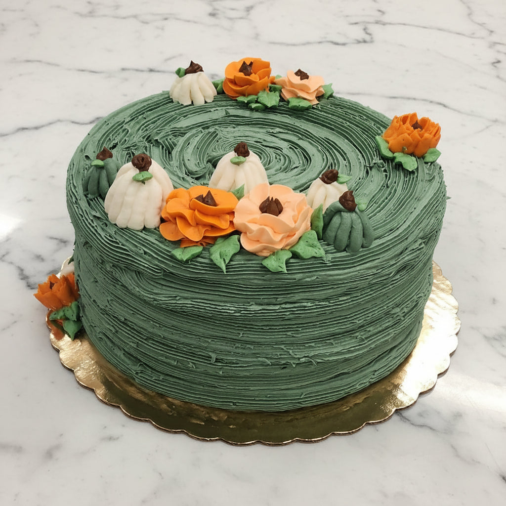 Pumpkin Floral Cake