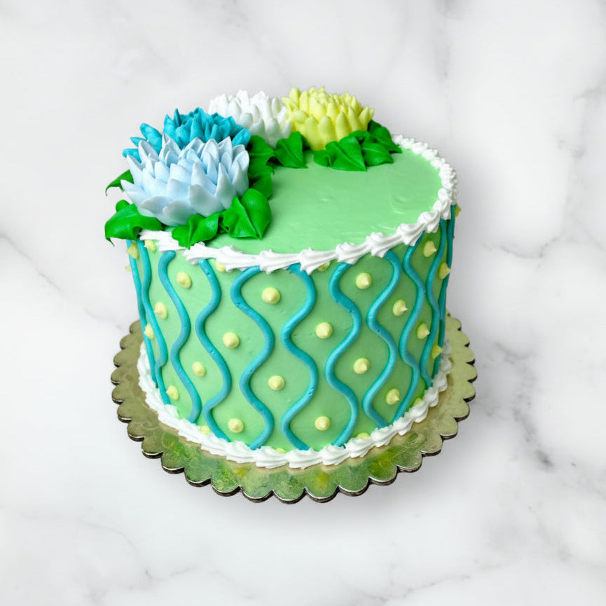 Garden Dahlia Cake
