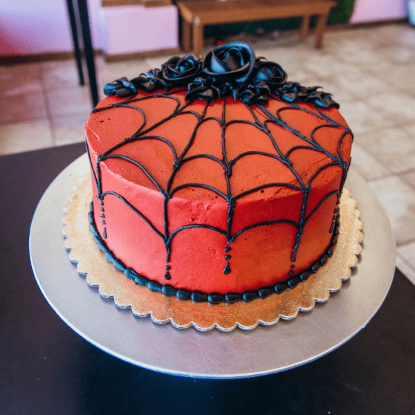 Crimson Web Cake