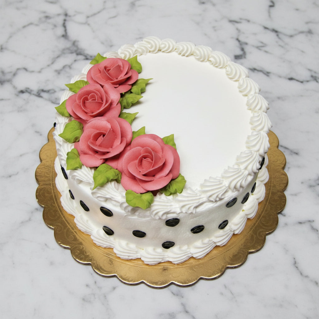 Roses & Dots Cake
