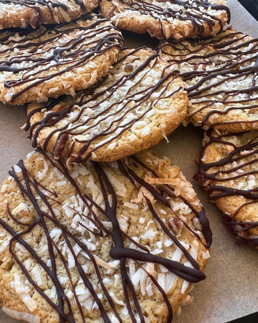 Chocolate-Coconut Pecan Cookies