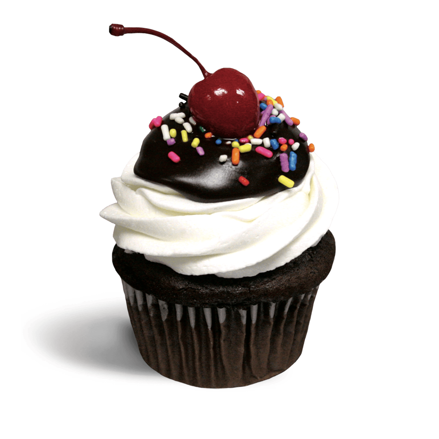 Hot Fudge Sundae Cupcake
