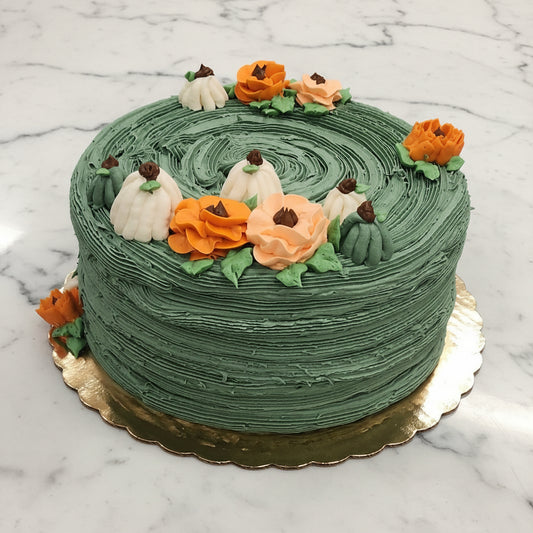 Pumpkin Floral Cake