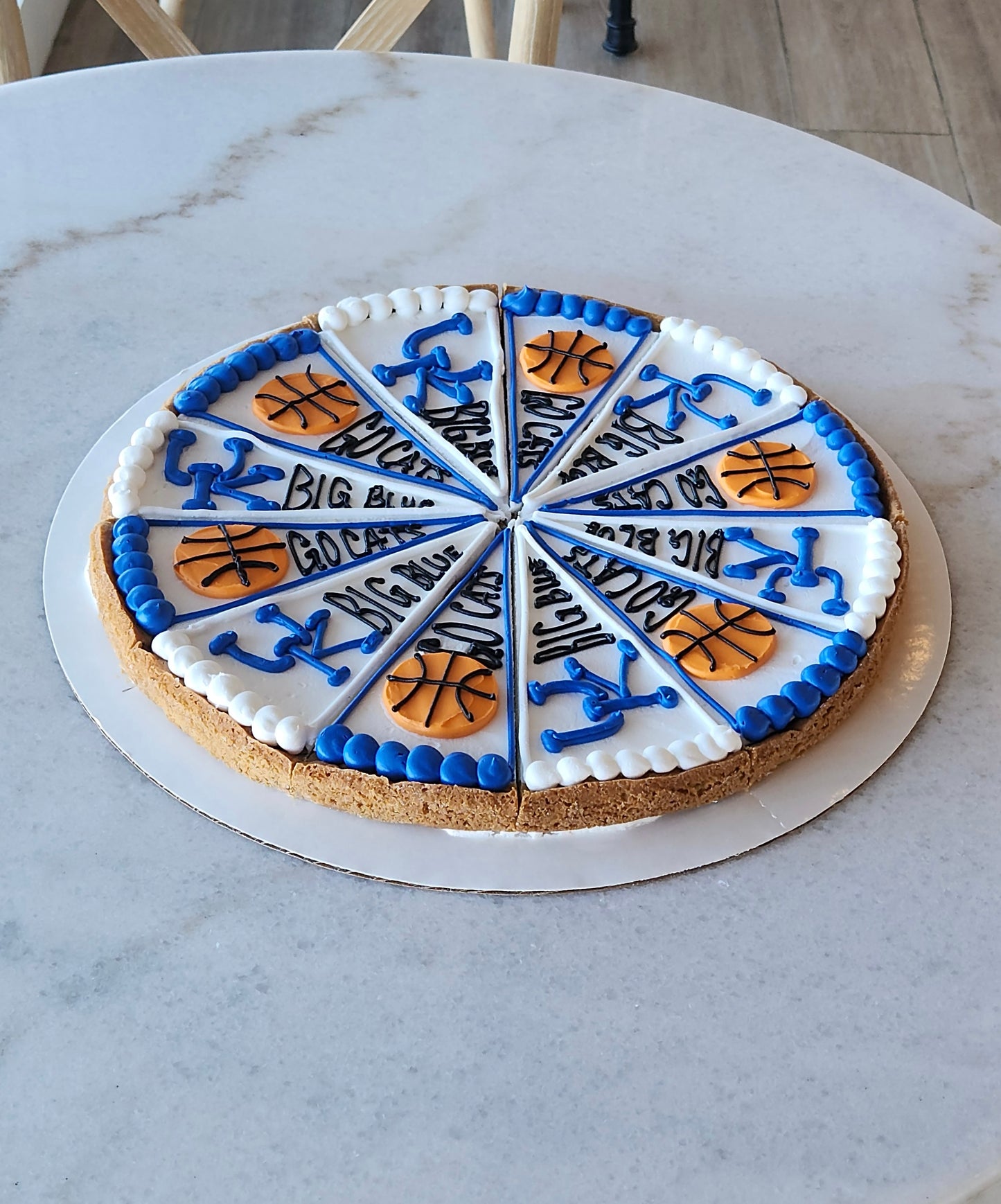 Big Blue Cookie Cake