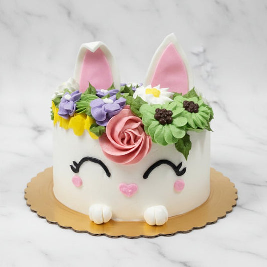 Bunny Face Easter Cake