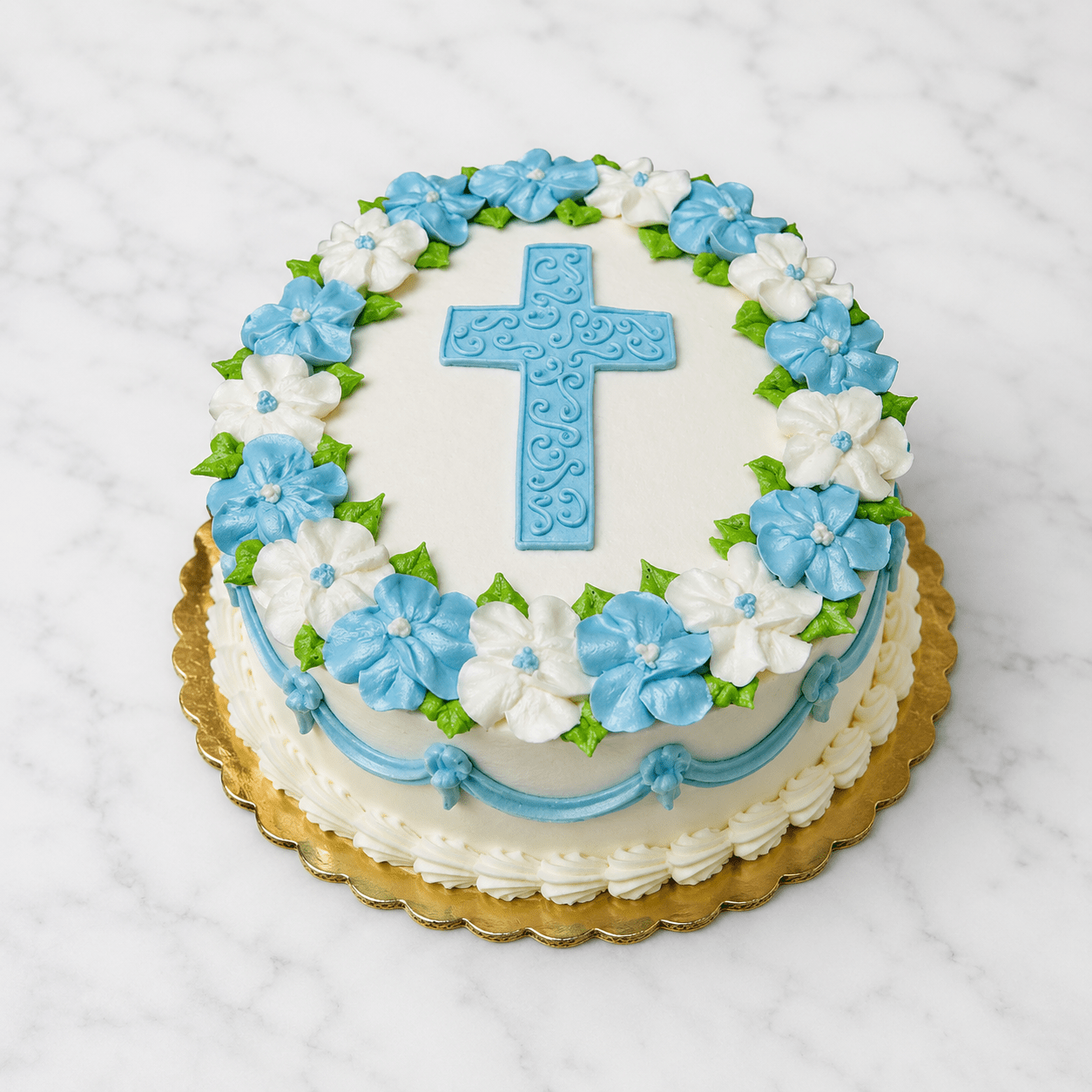 Communion Cake (Buttercream Cross)