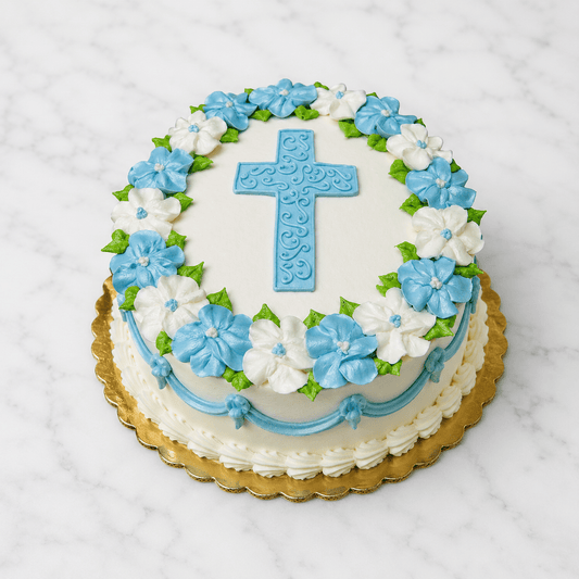 Communion Cake (Buttercream Cross)