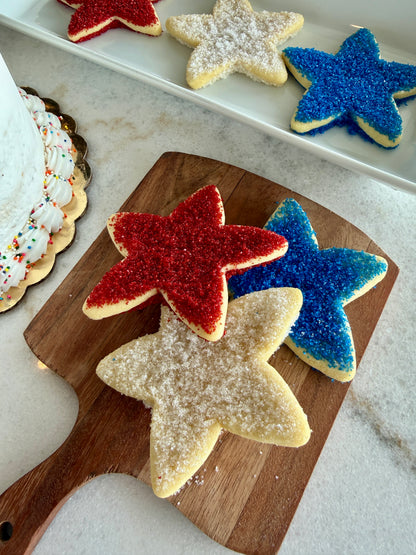 Sanded Star Cookies