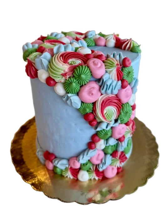 Holiday Rosette Cake