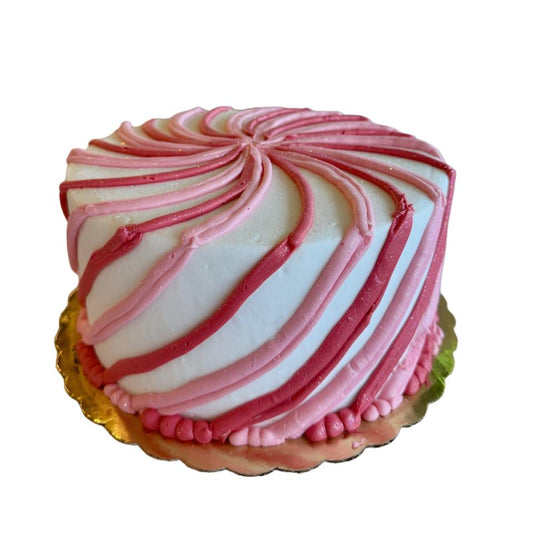 Candy Cane Stripe Cake