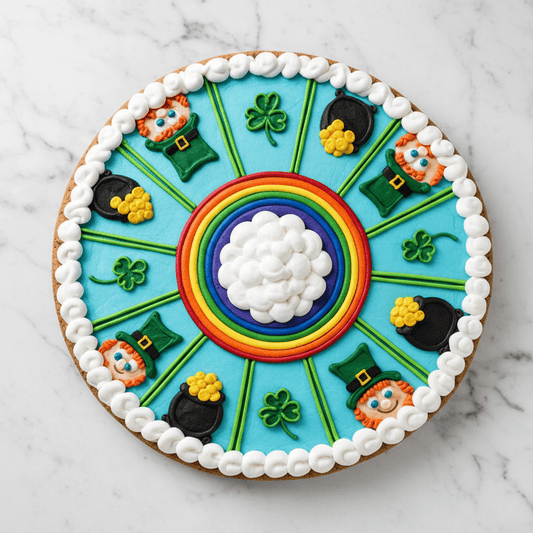 Rainbow of Luck Cookie Cake