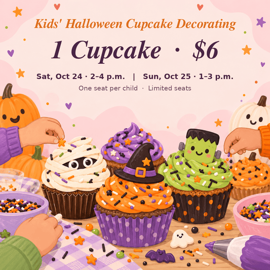 Kids' Halloween Cupcake Decorating — 1 Cupcake (Oct 24 & 25)