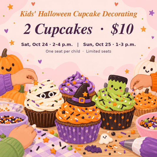 Kids' Halloween Cupcake Decorating — 2 Cupcakes (Oct 24 & 25)