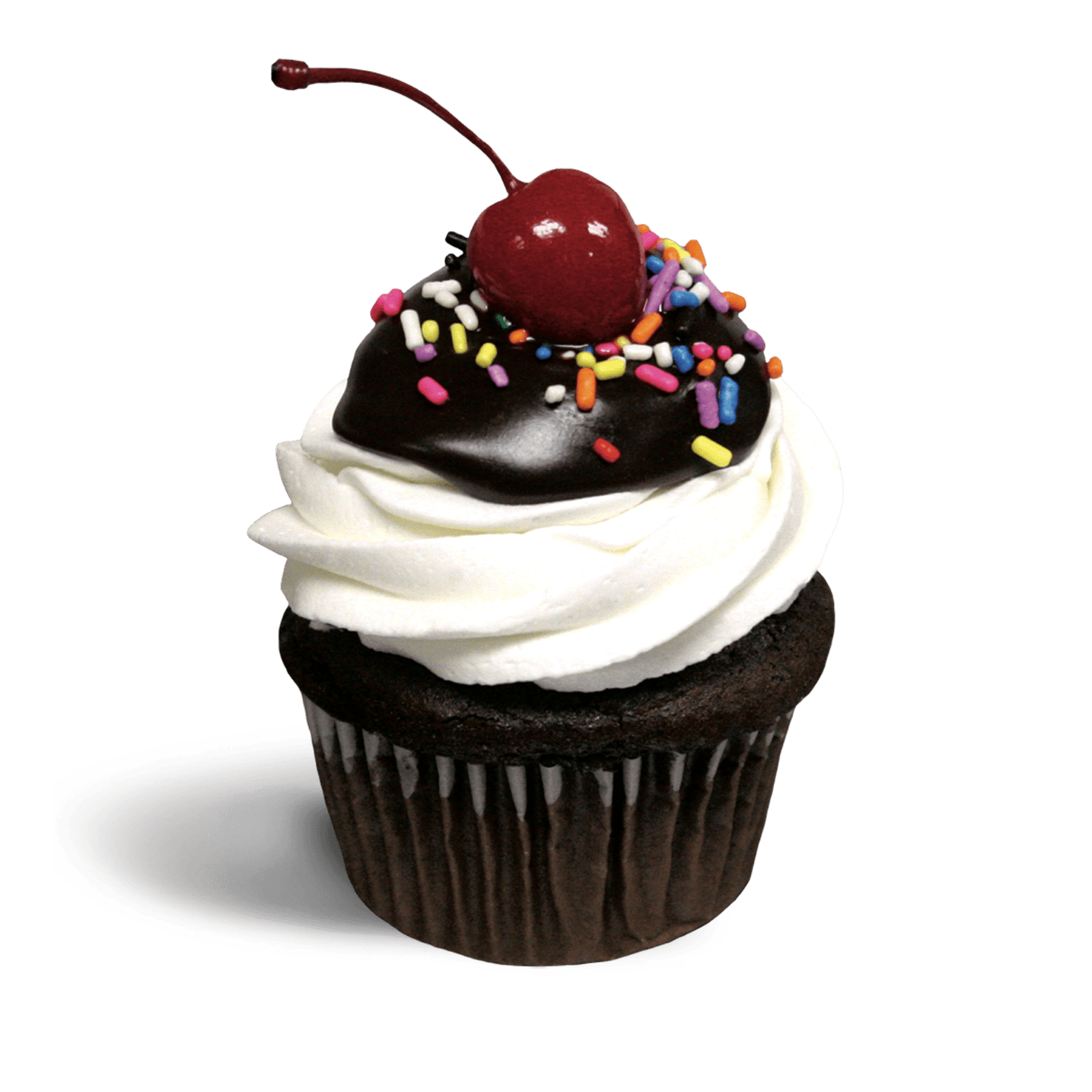 Hot Fudge Sundae Cupcake