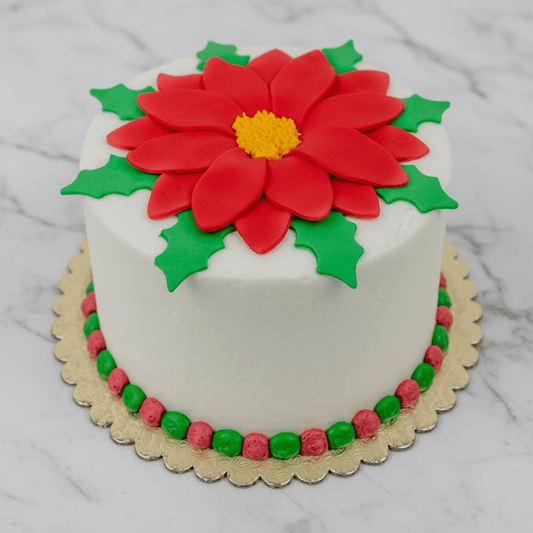 Poinsettia Cake