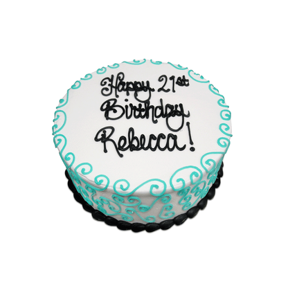 Teal Scrollwork