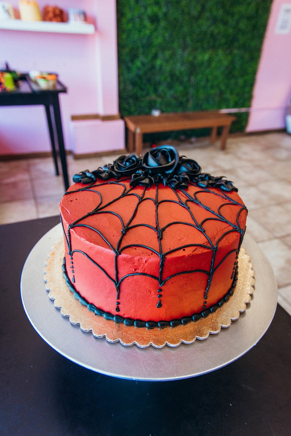 Victorian Spider Web Cake