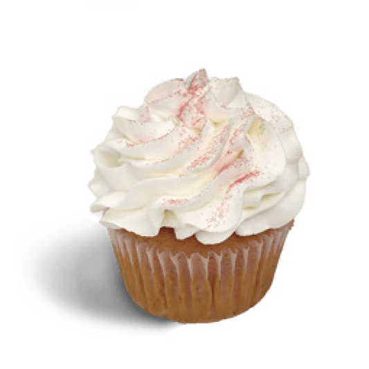 White Chocolate Raspberry Cupcake